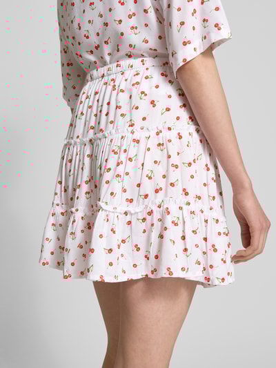 Review Minirok met elastische band Wit - 3