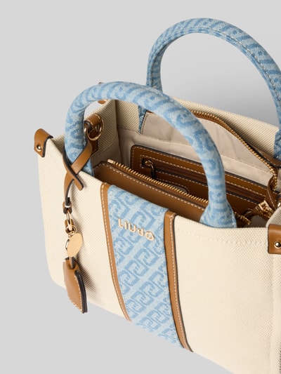 Liu Jo White Handtasche mit Label-Applikation Modell 'RIDHI' Beige 5