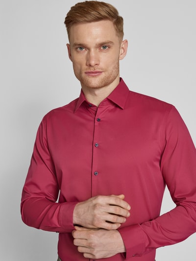 Jake*s Slim Fit Business-Hemd mit Kentkragen Fuchsia 3