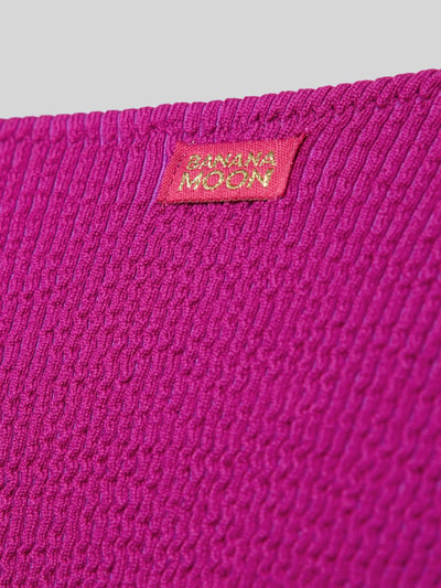 Produktfoto, Bikini-Slip mit Label-Detail Modell 'NAIDA' von Banana Moon aus pinkem Material-Mix mit Stretch-Anteil, strukturierte Oberfläche, körpernaher Schnitt, Damen