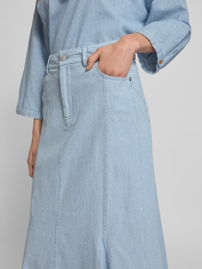 Christian Berg Woman Spódnica jeansowa z 5 kieszeniami Niebieski 3