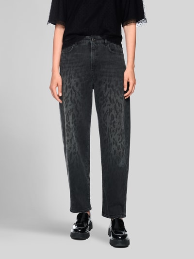 Marc Cain barrel fit jeans van katoenmix Middengrijs - 4