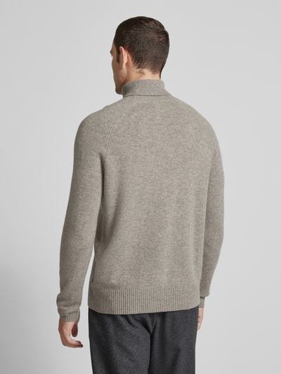 CK Calvin Klein Strickpullover aus Wolle mit Label-Detail Anthrazit 5