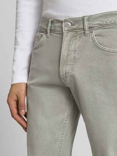 Pepe Jeans tapered fit jeans van katoenmix model 'STANLEY' Kaki - 3