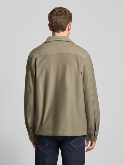 SELECTED HOMME Regular fit overhemdjack van puur biologisch katoen, model 'OLIVER' Olijfgroen - 5