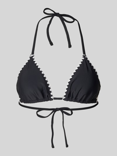 Jake*s Casual Bikinitop in triangelmodel Zwart - 1