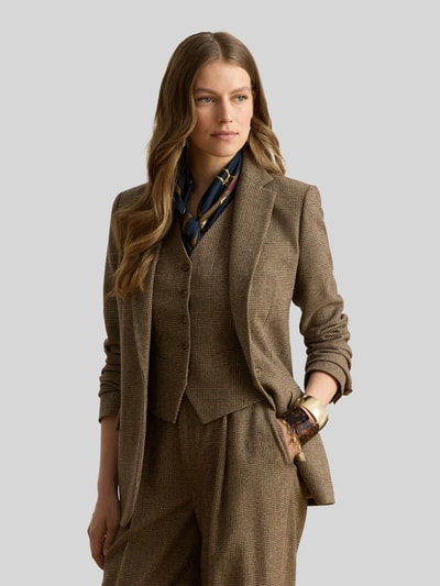 Lauren Ralph Lauren Regular Fit Longblazer mit Pattentaschen aus Wolle Camel 4