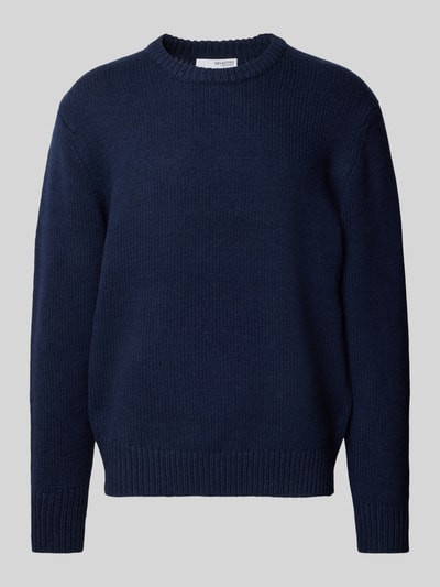 SELECTED HOMME Gebreide pullover met ronde hals, model 'CODY' Donkerblauw - 2