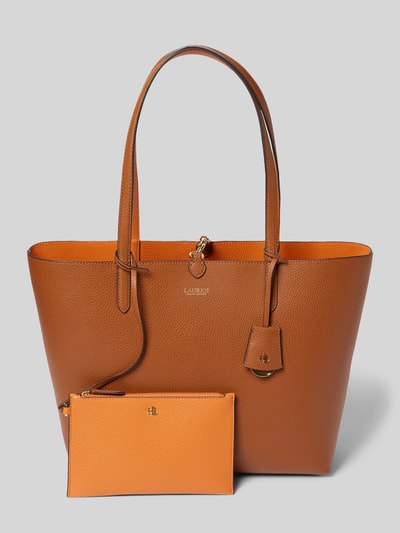 Lauren Ralph Lauren Shopper mit Label-Print Cognac 2