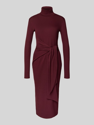 Lauren Ralph Lauren Midi-jurk met col, model 'VAUREEN' Bordeaux - 2