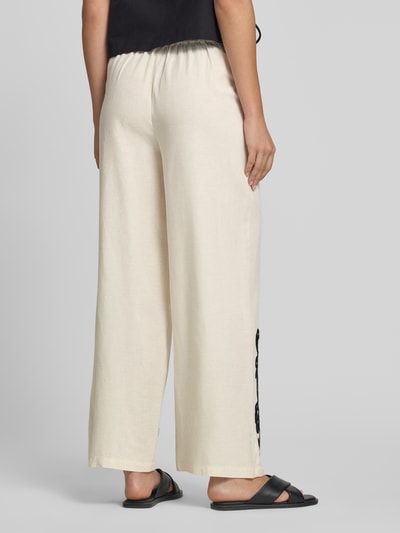 VILA Stoffhose aus Viskose-Mix in 7/8-Länge Modell 'POLLI' Beige 5