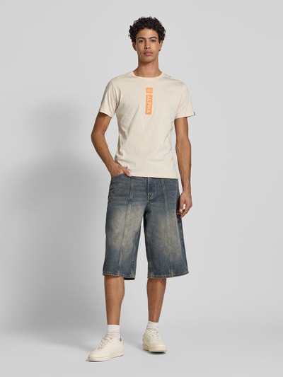 Alpha Industries T-shirt van zuiver katoen Offwhite - 1