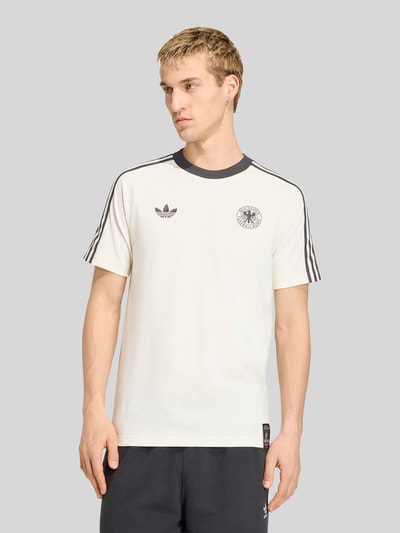 adidas Originals Regular Fit T-Shirt aus Baumwoll-Mix mit DFB-Applikation Offwhite 4
