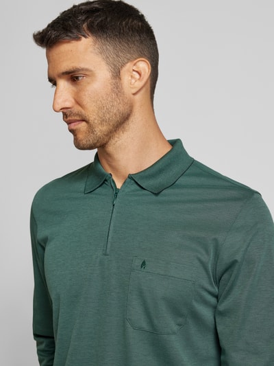 RAGMAN Regular Fit Poloshirt mit Baumwoll-Anteil Gruen 3