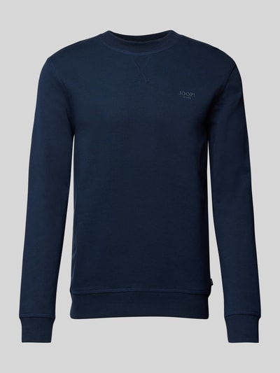 JOOP! Jeans Sweatshirt met labelprint, model 'Salazar' Marineblauw - 2