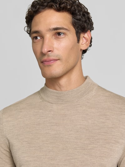 JOOP! COLLECTION Regular Fit Pullover aus reiner Schurwolle Modell 'Davide' Beige 3
