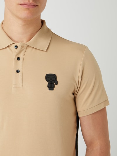 Karl Lagerfeld Poloshirt met logo-applicatie  Beige - 3