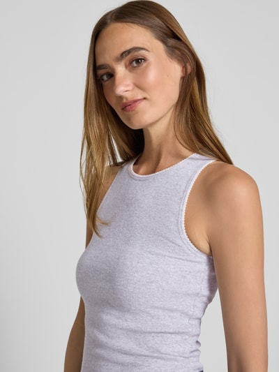 Samsøe Samsøe Tanktop mit Rundhalsausschnitt Modell 'SAJUNE' Hellgrau Melange 3
