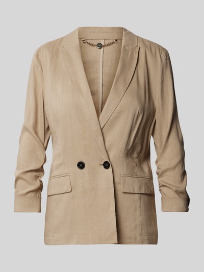 Marc Cain Leinenblazer mit Pattentaschen Sand 2