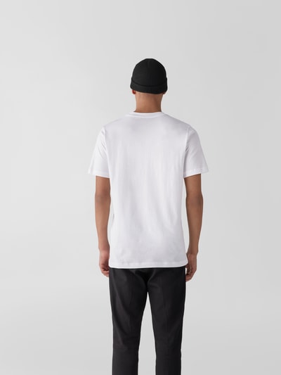 Marni T-Shirt mit Label-Print Weiss 5