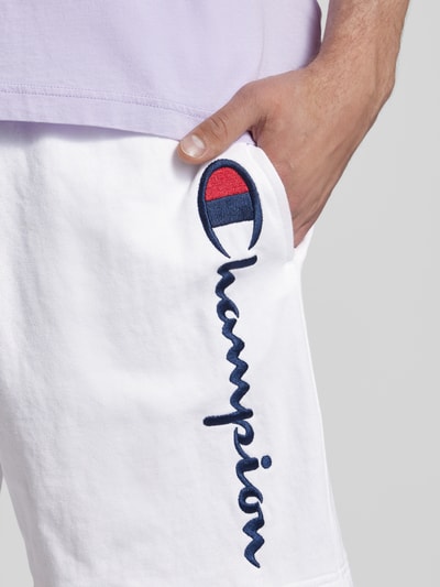 CHAMPION Sweatshorts mit elastischem Bund Weiss 3