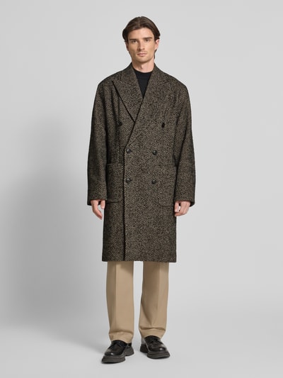 Drykorn Mantel aus Woll-Mix Modell 'MATESSO' Mittelbraun 4