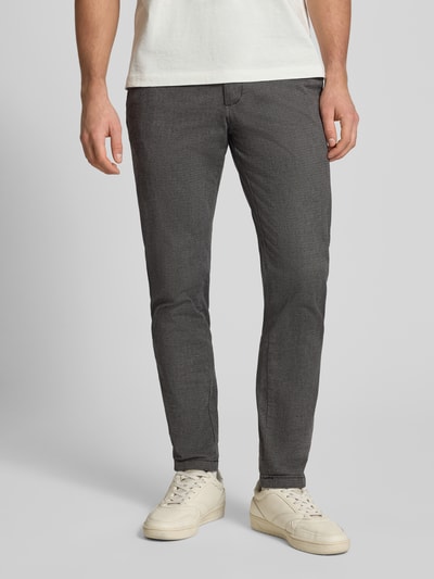 JACK & JONES Slim Fit Hose mit Gürtelschlaufen Modell 'MARCO' Anthrazit Melange 4