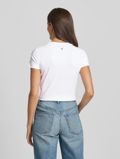Guess T-Shirt mit Label-Detail Weiss 5