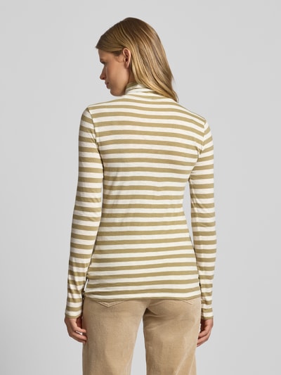 Marc O'Polo Denim Slim Fit Langarmshirt aus reiner Baumwolle Khaki 5