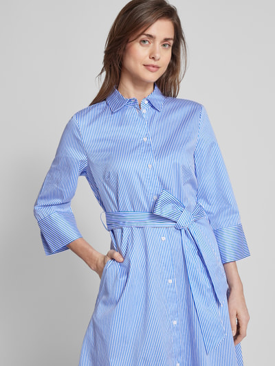 Christian Berg Woman Hemdblusenkleid mit Streifenmuster Bleu 3