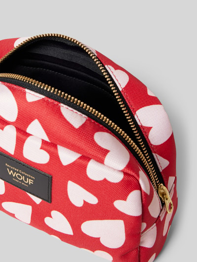 WOUF Make-uptasje met all-over motief, model 'Amore' Rood - 3