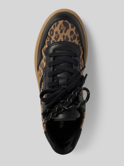 Tamaris Low Top Sneaker aus Veloursleder im Street Style Black 3