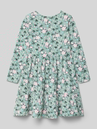 DANAMADE Sukienka mini z okrągłym dekoltem model ‘MILA’ Miętowy 3