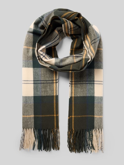 Barbour Schal mit Tartan-Muster Modell 'HAILES' Gruen 1