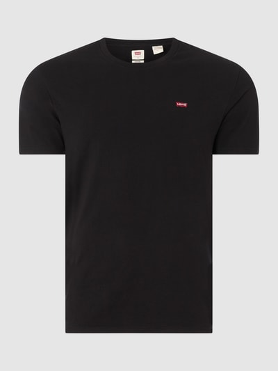 Levi's® Standard fit T-shirt met logo  Zwart - 1