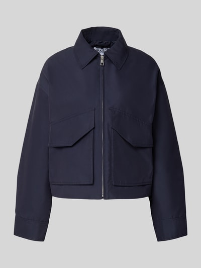Jake*s Casual Jacke mit Umlegekragen und Pattentaschen Marine 2