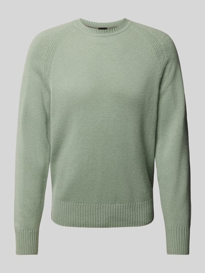 BOSS Gebreide pullover met ronde hals, model 'EMALVO' Mintgroen - 2