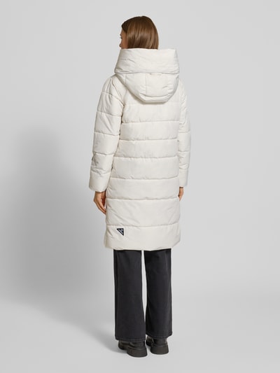 khujo Regular fit gewatteerde lange jas met gevoerde opstaande kraag, model Jilia' Offwhite - 5