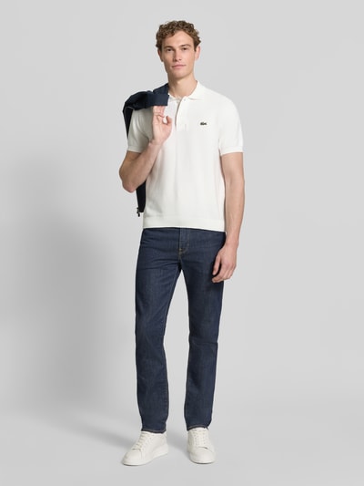Lacoste Regular Fit Poloshirt aus reiner Baumwolle Offwhite 1