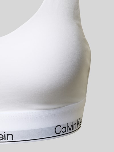 Calvin Klein Underwear Bralette mit Logo-Stitching Weiss 2