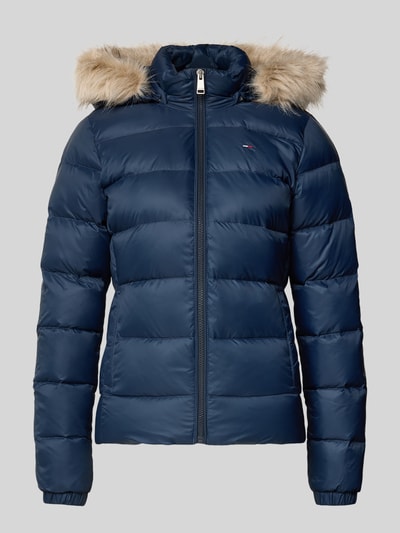 Tommy Jeans Shaped fit donsjack met logostitching  Marineblauw - 2