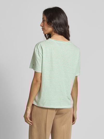 Tommy Hilfiger Relaxed fit T-shirt van een mix van linnen en katoen Lichtgroen - 5
