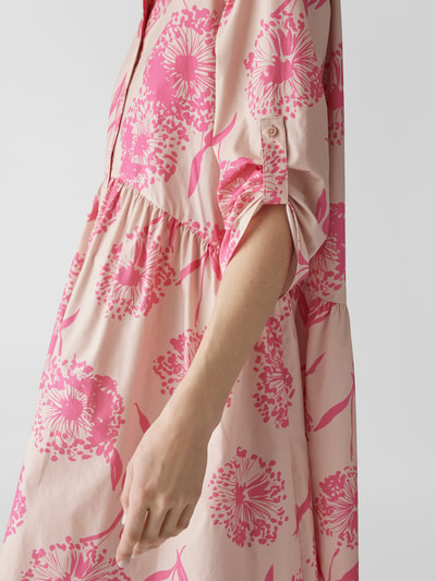 Lu Li Lina Midikleid aus reiner Baumwolle Pink 3