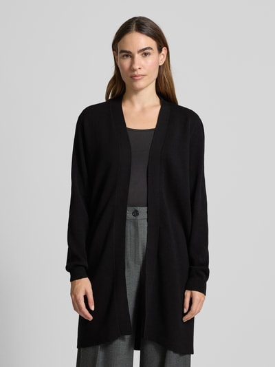 Vero Moda Regular fit cardigan van viscosemix, model 'NANCY' Zwart - 4