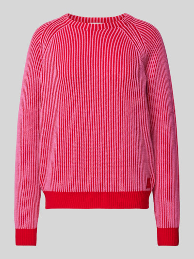 Pepe Jeans Gebreide pullover met ronde hals, model 'PALMA' Felroze - 2