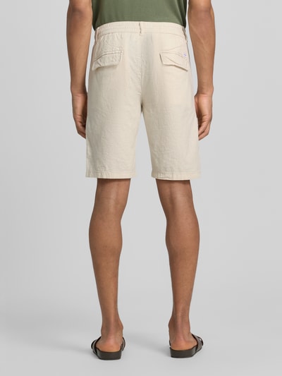 Lindbergh Bermudas aus Leinen-Mix mit französischen Eingrifftaschen Sand 5