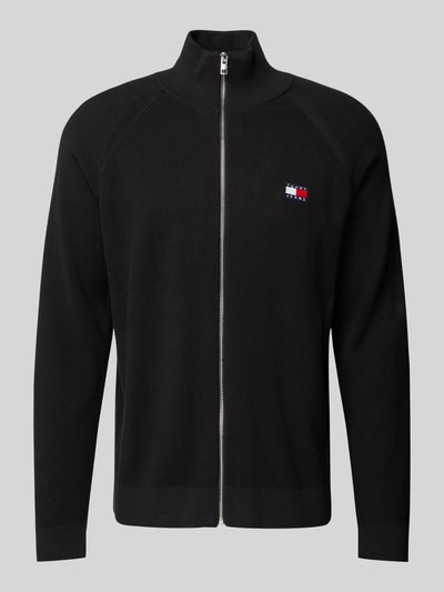 Tommy Jeans Gebreid jack met labelpatch Zwart - 2