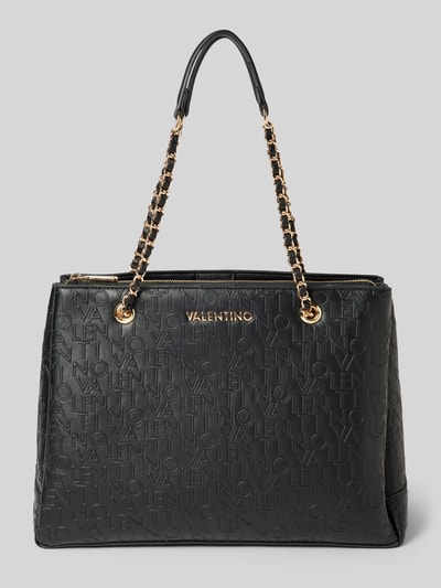 VALENTINO BAGS Handtasche mit Label-Strukturmuster Modell 'RELAX CHAIN' Black 1