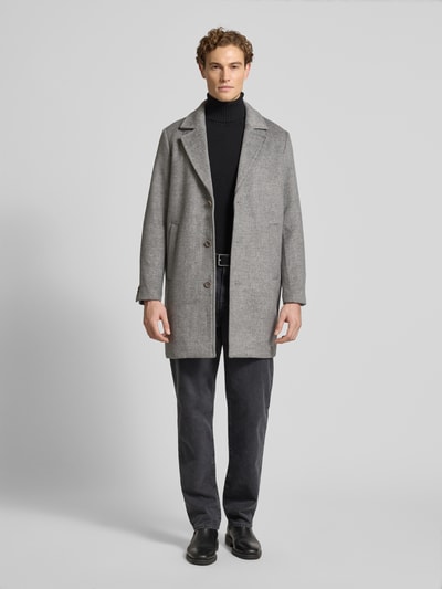 Jack & Jones Premium Lange jas met opstaande kraag, model 'BLASTANFORD' Middengrijs gemêleerd - 1