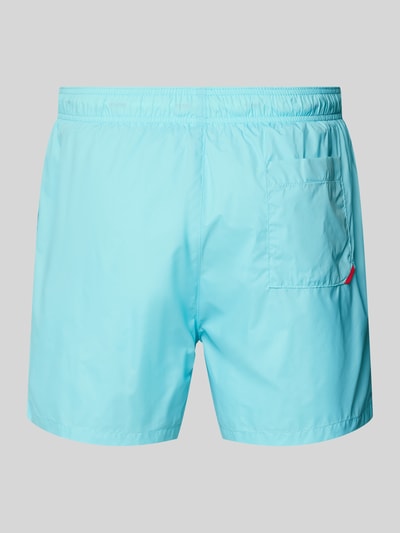 HUGO Badehose mit Label-Print Modell 'HAITI' Aqua 3